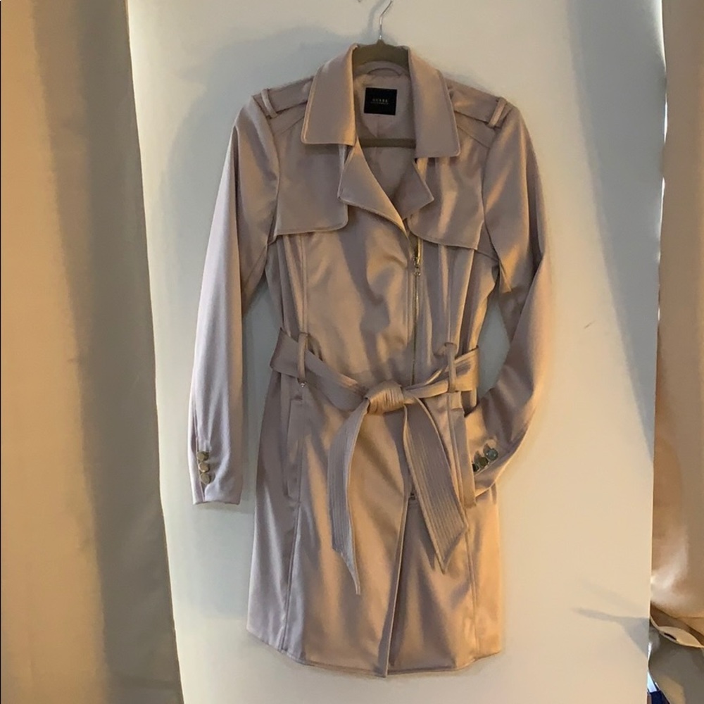 Guess Light Pink Silky Trench Coat
